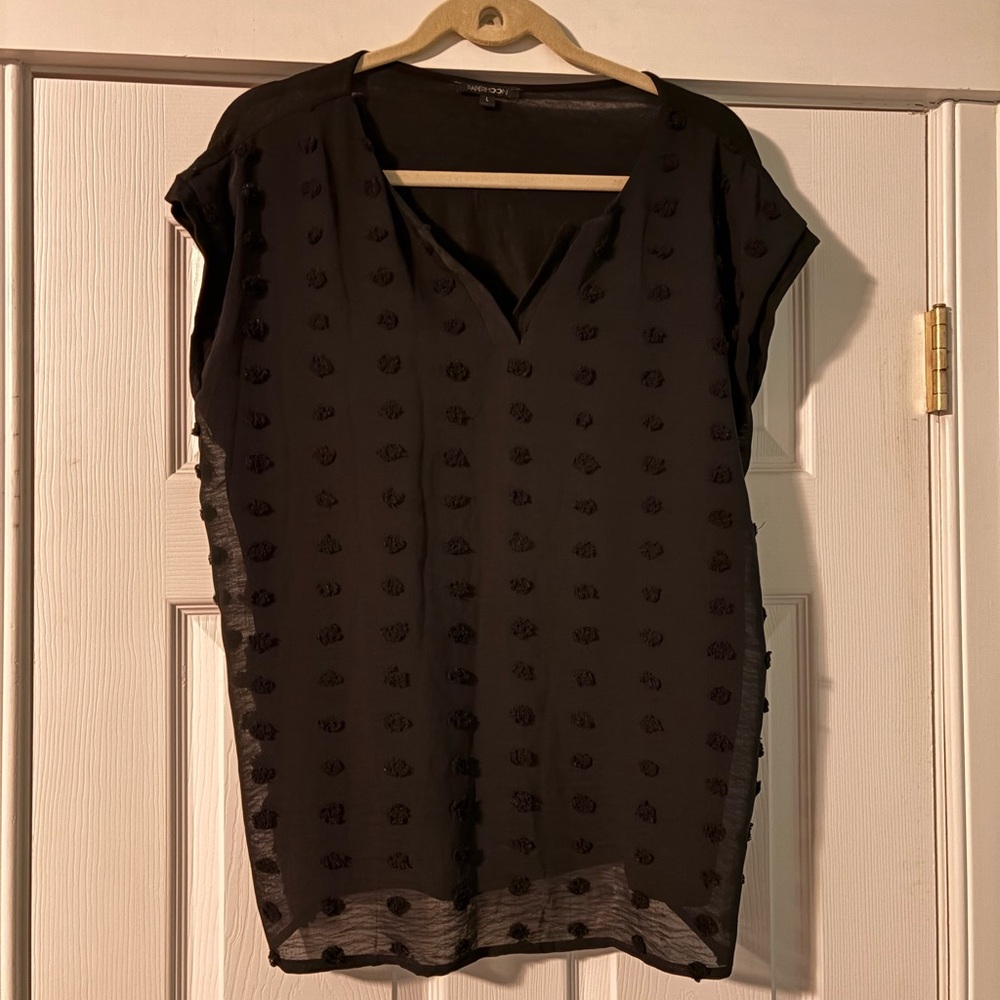Stitch fix:  Elegant Black Women's Top